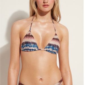 shimmery bikini triangle top